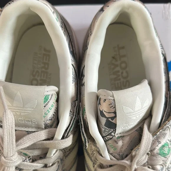 Adidas Winged Sneakers with Money Print -Jeremy Scott sz10 - Picture 2 of 6